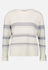 Feinstrickpullover mit Lurexfaden / Vorderseite
