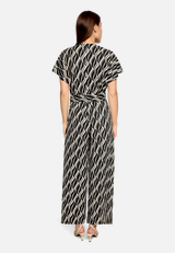 Eleganter Jumpsuit  mit grafischem Muster / Modellfoto Rückseite