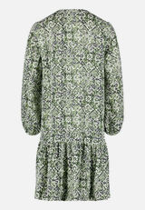 Stufenkleid mit Biesen / Rückseite