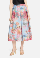 Faltenrock mit Jacquard / Modellfoto Vorderseite