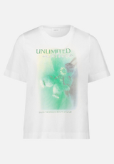 Printshirt mit Rundhalsausschnitt / Vorderseite