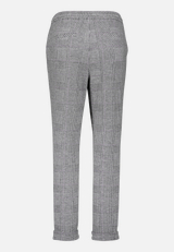 Karo-Hose mit Bindegürtel / Rückseite