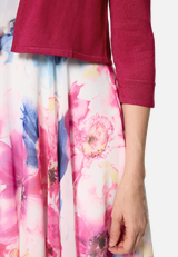Sommer-Strickjacke mit 3/4 Arm / Detailbild