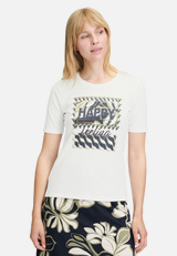 Basic Shirt mit Placement / Modellfoto Vorderseite