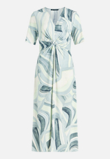 Midikleid mit Raffung / Vorderseite