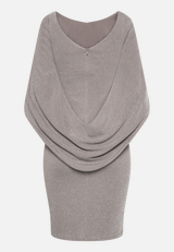 Cocktailkleid im Glitzer-Look / Rückseite