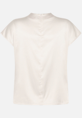 Satinbluse  mit Stehkragen / Rückseite