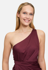 Abendkleid mit Raffung / Detailbild