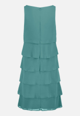 Cocktailkleid mit Volant / Rückseite