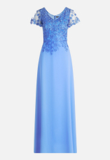 Abendkleid mit Stickerei / Vorderseite