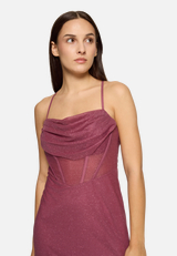 Abendkleid im Glitzer-Look / Detailbild