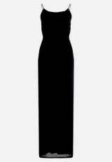 Abendkleid mit Spitzeneinsatz / Vorderseite