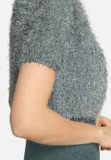 Sommer-Strickjacke mit Effektgarn / Detailbild