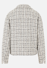 Tweedblazer mit aufgesetzten Taschen / Rückseite