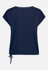 Patchwork-Shirt mit Print / Rückseite