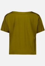 T-Shirt  mit U-Boot Ausschnitt  / Rückseite