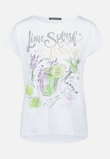 Basic Shirt mit U-Boot-Ausschnitt / Vorderseite
