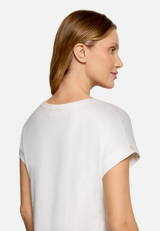 Printshirt mit Ärmelaufschlag / Detailbild