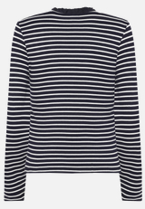 Ringelshirt mit Knopfleiste / Rückseite