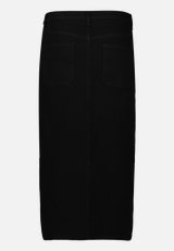 Jeansrock mit aufgesetzten Taschen / Rückseite