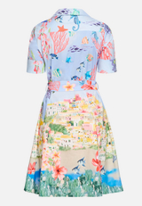 Hemdblusenkleid mit Knopfleiste / Rückseite