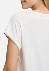 Casual-Shirt mit Rundhalsausschnitt / Detailbild