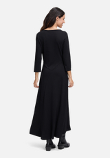 Jerseykleid mit 3/4 Arm / Modellfoto Rückseite