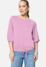 Sweatshirt  mit Tunnelzug  / Modellfoto Vorderseite
