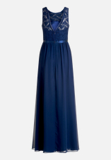 Cocktailkleid mit Spitze / Rückseite