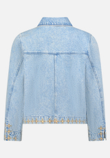 Jeansjacke mit Stickerei / Rückseite