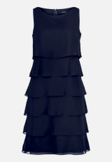 Cocktailkleid mit Volant / Vorderseite