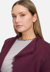 Strick-Cardigan mit Fransen / Detailbild