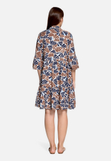 Stufenkleid mit Print / Modellfoto Rückseite