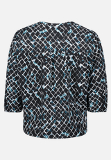 Schlupfbluse mit Print / Rückseite