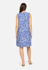 Leinenkleid ohne Arm / Modellfoto Rückseite