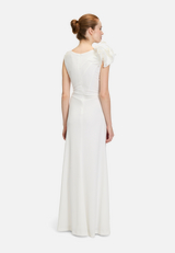 Abendkleid figurbetont / Modellfoto Rückseite