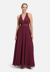 Abendkleid mit Spitze / Modellfoto Vorderseite