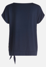 Basic Shirt mit Schleifenknoten / Rückseite