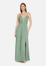 Abendkleid mit Lurexfaden / Modellfoto Vorderseite