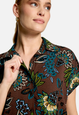 Bluse kurzarm mit Print  / Detailbild