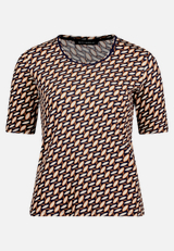 T-Shirt  mit grafischem Muster  / Vorderseite