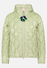 Steppjacke mit Eingrifftaschen / Vorderseite