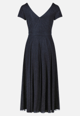 Cocktailkleid im Glitzer-Look / Rückseite