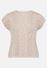 Feinstrickpullover mit Flügelärmeln / Vorderseite
