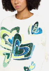 Sweatshirt mit Rippbündchen / Detailbild