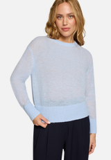 Pullover mit Alpakawolle / Modellfoto Vorderseite