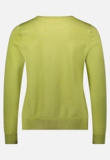 Basic-Strickpullover mit Rundhalsausschnitt / Rückseite