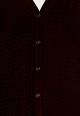 Strick-Cardigan mit V-Ausschnitt / Detailbild