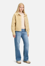 Casual-Jacke mit aufgesetzten Taschen / Modellfoto Vorderseite (Outfit)