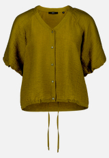 Kurzarm-Bluse mit Bindeband / Vorderseite